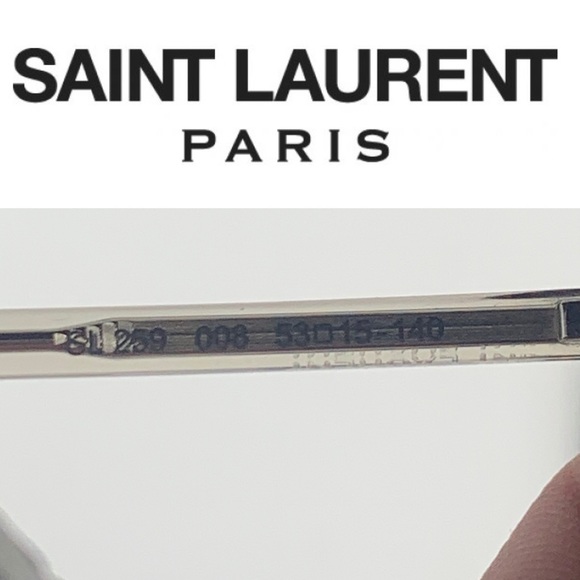 Saint Laurent • Clear Acetate Eye Glasses • NIB - Picture 5 of 9